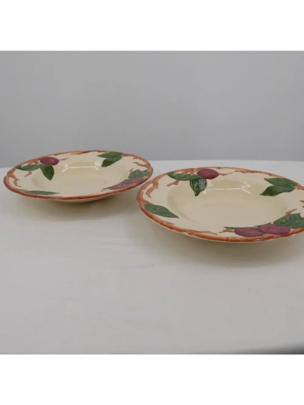 Set of 2 Franciscan Apple Rimmed Soup Bowl 8 1/2